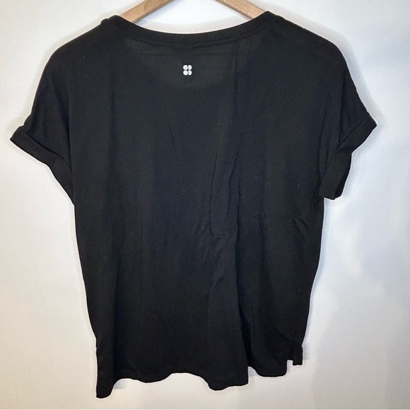 Sweaty Betty Ab Crunch Tee in Black, Size Large, T-Shirt - Picture 6 of 10